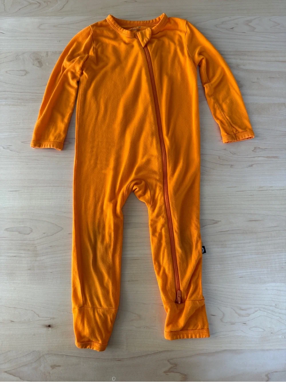 Kyte BABY Orange Zipper Romper Size 12-18m